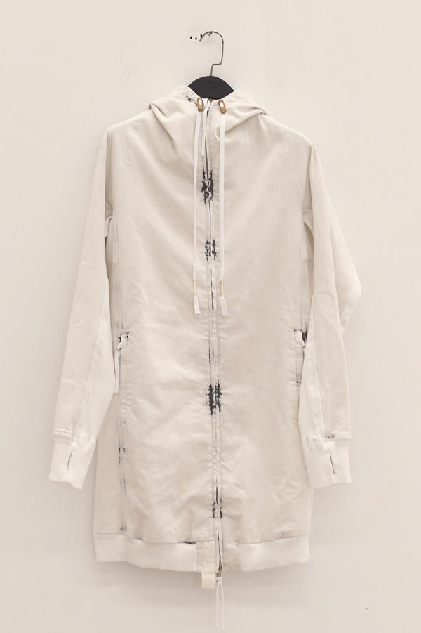 BORIS BIDJAN SABERI Mid-Length Jacket HYBRID ZIPPER3.1 ST FKU10001+FTO00002 Punk Grey PBBS5